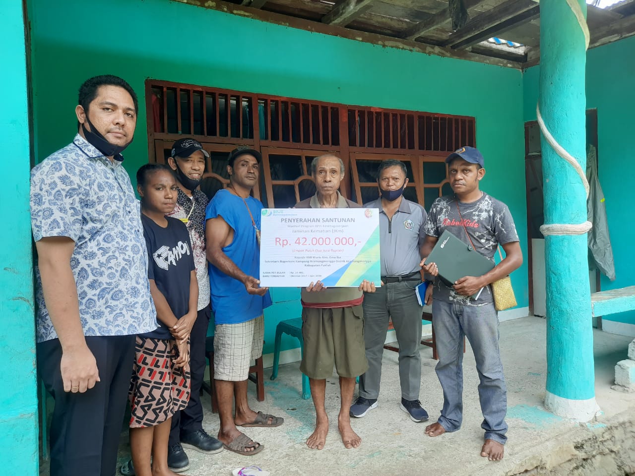 BPJS Ketenagakerjaan Fakfak, Memberikan Santunan JKM Di Kampung Kramongmongga