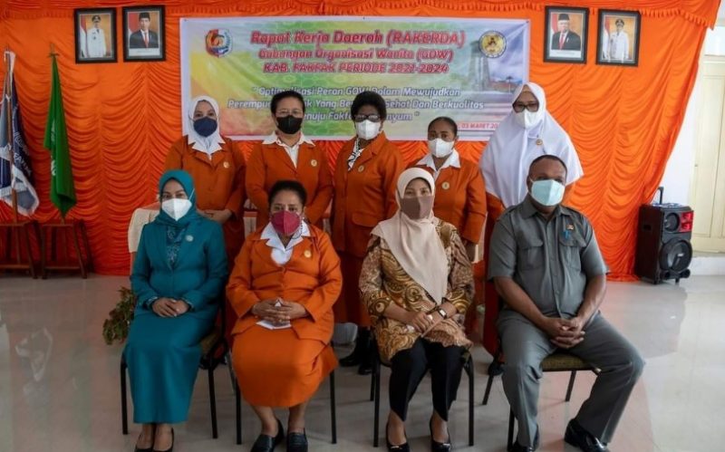 Gabungan Organisasi Wanita (GOW) Kabupaten Fakfak menggelar Rapat Kerja Daerah (Rakerda) Tahun 2022, (Foto: EM/DPU)