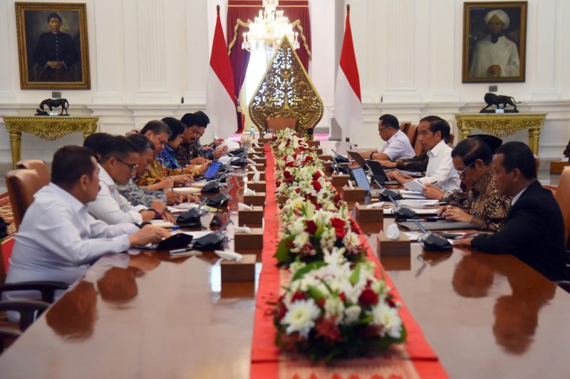 Presiden Jokowi memimpin ratas membahas PSN, Kamis (05/10/2023), di Istana Merdeka, Jakarta. (Foto: Humas Setkab/Rahmat)