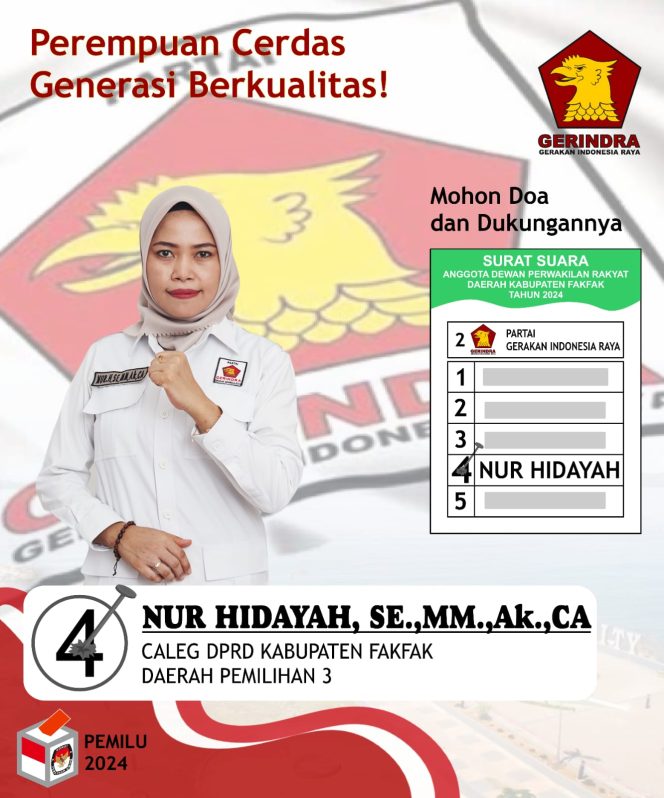 
					Nur Hidayah Anak Trans Bomberay Maju Caleg DPRD Fakfak Dapil 3, Misinya Perjuangan Aspirasi Perempuan