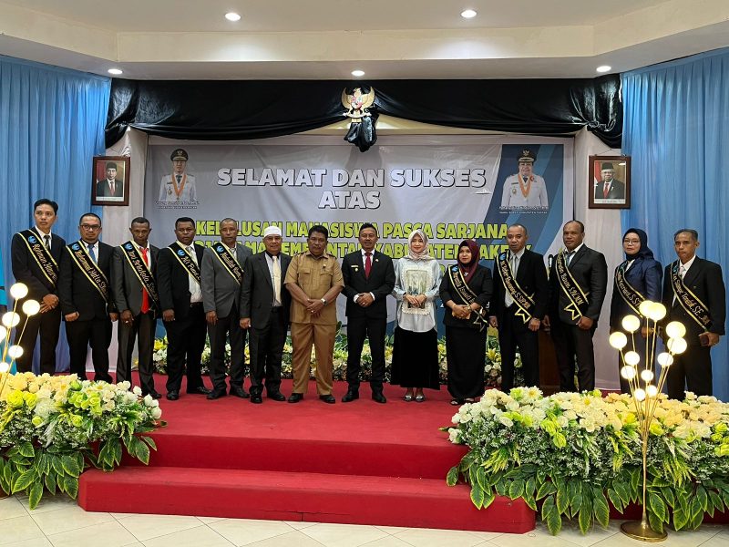 Wujudkan Misi Pertama, 58 ASN dan Non ASN Pemkab Fakfak Resmi Sandang Gelar Magister Manajemen, (Foto: EM/AZT).