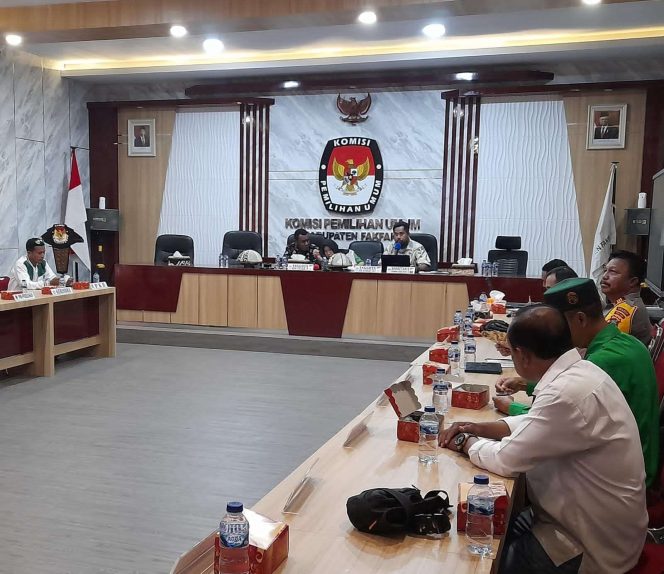 
					Rakor dengan 18 Parpol, KPU Fakfak Tetapkan Lokasi Kampanye Rapat Umum untuk 3 Dapil