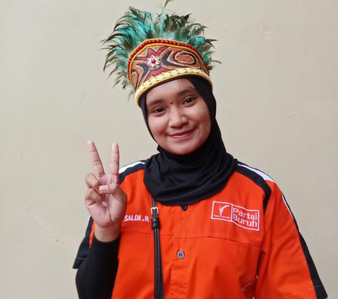 
					Nur Saldi Rumbouw Calon Anggota DPR-RI Dapil Papua Barat Nomor Urut 2 Partai Buruh, (Foto: EM/Risman Bauw).