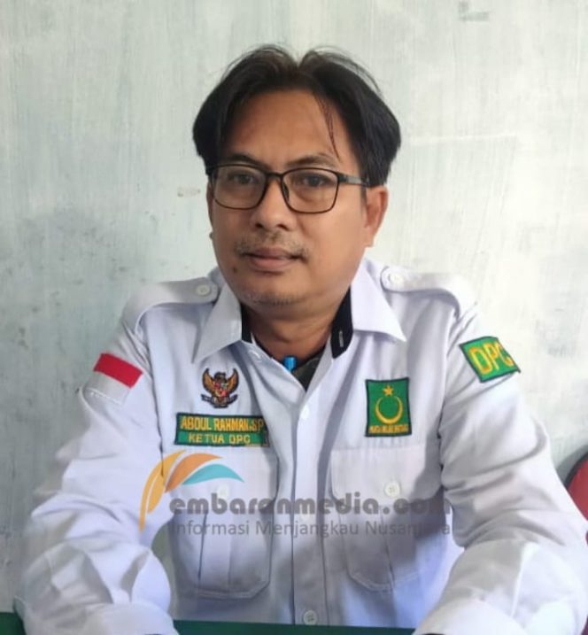 
					Ketua DPC Partai Bulan Bintang Kabupaten Fakfak, Abdul Rahman, ST, (Foto: EM/ARY).
