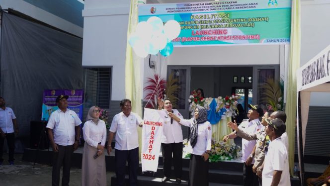 
					Launching DAHSAT, Wakil Bupati Yohana Hindom Ajak Semua Stakholder Komitmen Upaya Atasi Stunting, (Foto: EM/Rikki).