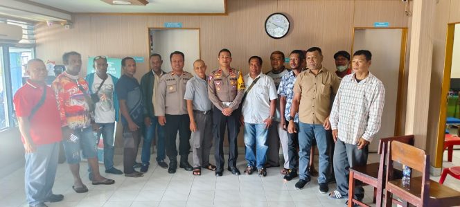 Pertemuan Bersama Ketua Pangkalan Ojek, Kasat Lantas Polres Fakfak Sampaikan Pesan Ini