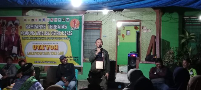 
					Komitmen UTA'YOH Hadirkan Dua Kapal Perintis Untuk Warga Karas guna Gerakkan Ekonomi Daerah, (Foto: EM/Ismail Weripang).