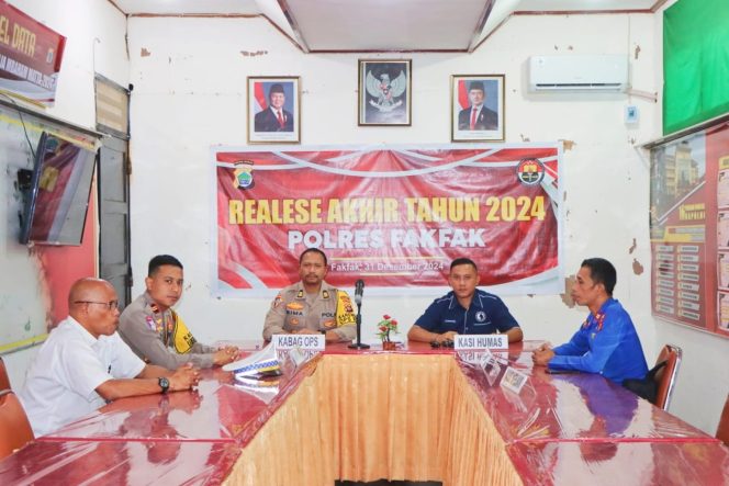 
					Polres Fakfak Paparkan Capaian Kinerja Selama Tahun 2024