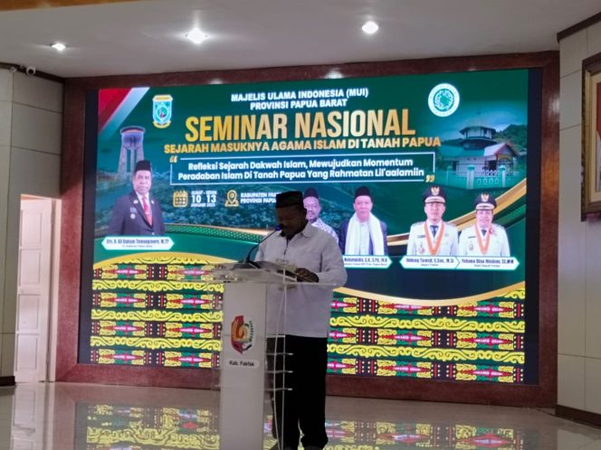 
					Ahmad Nausrau Harap Seminar Islam Masuk Tanah Papua di Fakfak Dapat Akhiri Serangkaian Seminar Sebelumnya, (Foto: EM/AZT).