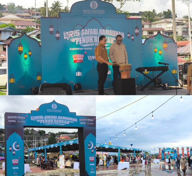 
					QRIS Safari Ramadhan Penuh Berkah, Bank Indonesia Gelar Acara di RTH Ma'aruf Amin Fakfak Papua Barat, (Foto: EM/Arya Sanaky).
