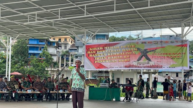 
					Saksi Sejarah Taep Biarpruga: Kembalinya Irian Barat ke NKRI Adalah Tonggak Sejarah Yang Harus Diingat, (Foto: EM/AZT).