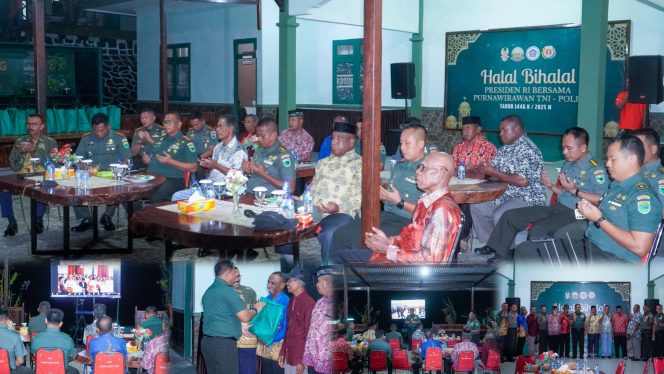 
					Secara Virtual, Danrem 182/JO Hadiri Halal Bihalal Presiden Prabowo Bersama Purnawirawan TNI-Polri, (Foto: EM/Panrem 182/Jazira Onim).