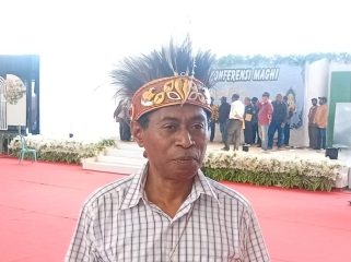 Dewan Adat Mbaham-Matta Sukses Gelar Konferensi Wewowo Maghi, Demianus Tuturop: Terima Kasih Warga Fakfak, (Foto: EM/AZT).