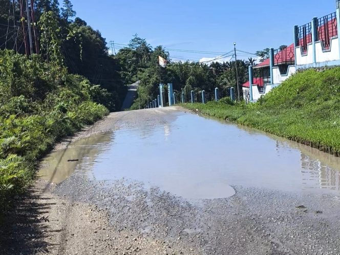 
					Jalan Rusak Menuju Polinef Bisa Sebabkan Kecelakaan: Mahasiswa Minta Pemda Fakfak Bertindak, (Foto: EMBARANMEDIA).