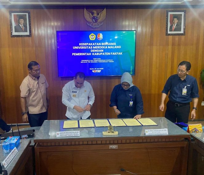 
					Sinergi Unmer-Pemkab Fakfak: Wujudkan Pembangunan Daerah Berbasis Ilmu Pengetahuan, (Foto: EM/Istimewa).