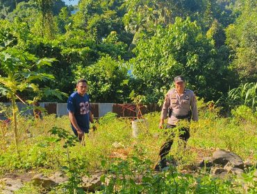 Dari Lahan Polsek untuk Negeri: Ketahanan Pangan Dimulai dari Kokas, (Foto: EM/Humas Polres Fakfak).