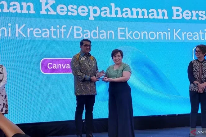 
					Kemenparekraf Gandeng Canva untuk Tingkatkan Talenta Industri Kreatif Digital, (Foto: EM/Antara.com).