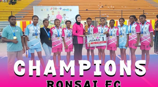 Ronsai FC Tampil Perkasa, Sapu Bersih Gelar di Bhayangkari Cup 2025, (Foto: EM/Mulyadi Letsoin).
