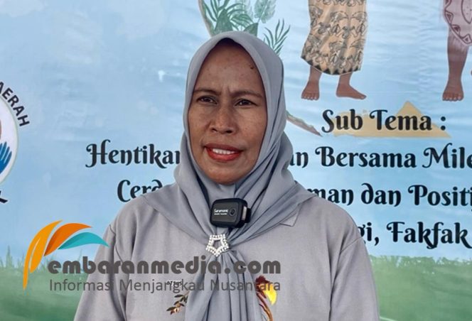 
					Kepala DP3AP2KB Fakfak Dorong Anak Jadi Pelopor dan Pelapor di Hari Anak Nasional 2025, (Foto: EM/AZT).