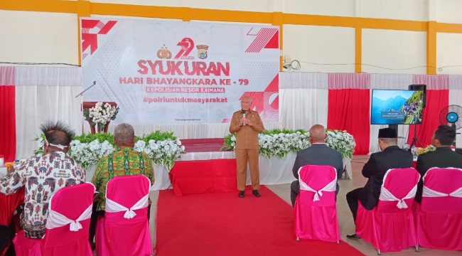 Bupati Hasan Achmad: Keamanan dari Polri Jadi Fondasi Pembangunan di Kaimana, (Foto: EM/Mulyadi Letsoin).