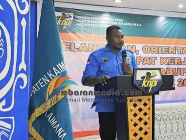 Jelang RAPIMDA, Yonas Way Minta OKP di Kaimana Tertib Administrasi, (Foto: EM/Mulyadi Letsoin).