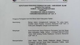 9 Slot Tambahan! PHBI Fakfak Akomodir Tim Baru di Turnamen Muharram CUP 1447 H, (Foto: EM/AZT).