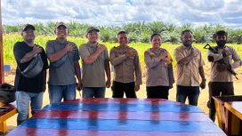Polres Fakfak Dukung Ketahanan Pangan Lewat Kolaborasi Pengembangan Lahan Jagung di Kampung Tesa, (Foto: EM/AZT).