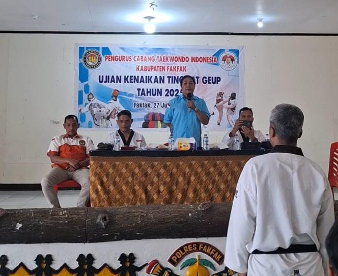 
					85 Atlet Ikuti Ujian Kenaikan Tingkat Taekwondo di Fakfak, Ini Harapan Pengkab TI