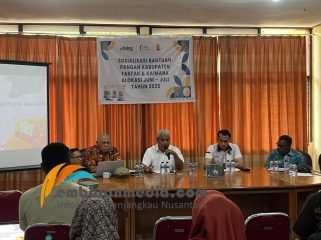 Jelang Penyaluran Bantuan Pangan Untuk Masyarakat, Pemkab Fakfak dan Bulog Gelar Sosialisasi, (Foto: EM/AZT).