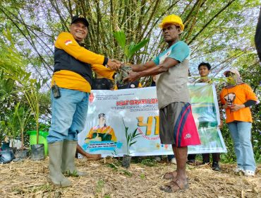 ORARI Lokal Fakfak Peringati HUT ke-41 dengan Aksi Peduli Lingkungan di Pulau Kei Kei, (Foto: EM/Ramli Rumbati).