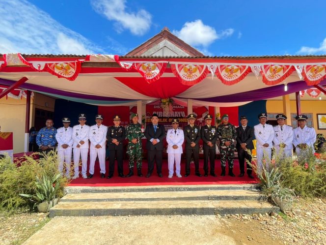 
					Upacara HUT ke-80 RI di Distrik Tomage: TNI, Pemerintah, dan Warga Rayakan Kemerdekaan Bersama