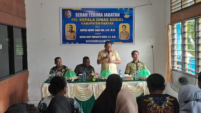 
					Abdul Gani Iba Purna Tugas, Dedy Boro Resmi Jabat Plt Kadis Sosial Fakfak
