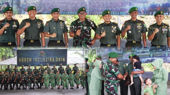 
					Danrem 182/JO Pimpin Laporan Korps Kenaikan Pangkat Danyonif TP 808/MM Beserta 21 Prajurit Korem 182/JO