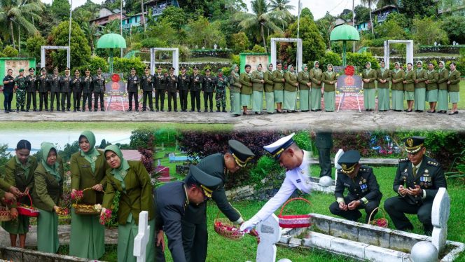 
					Jelang HUT Ke 80 TNI, Korem 182/JO Gelar Ziarah Rombongan di TMP Lembah Onim Fakfak