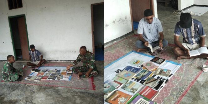 
					Rumah Baca Siboban dan TNI Hidupkan Literasi di Teluk Patipi